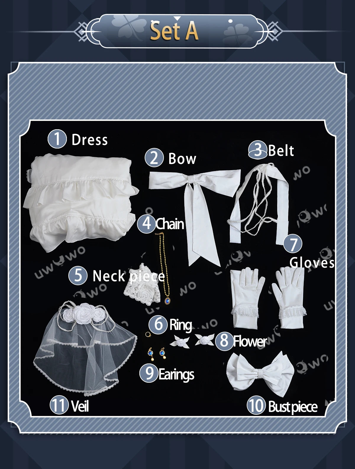 UWOWO Collab Series: Game Identity V Bloody Queen Mary Cosplay Costume Women Cosplay Outfit