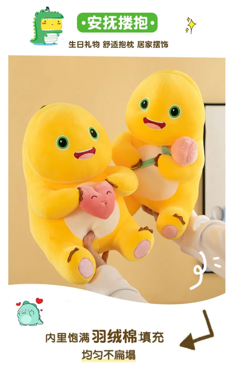 Hot Kawaii Plush Doll Love Yellow Embracing Flower Milk Dragon Dinosaur Doll Cute Plush Stuffed Pillow Soft Doll Birthday Gift