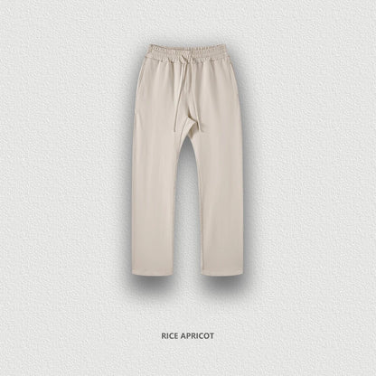 ZODF New 2025 Autumn Men's 445GSM Sweatpants Unisex High Street Soft Knitted Straight Pants Brand Streetwears Tracksuits HY0382