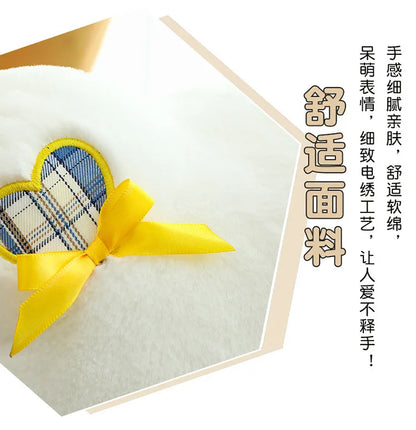 Sanrio Hello Kitty Plush Toy Retro Plaid Skirt Kitty Doll Stuffed Animal Creative Gift for Kids Birthday Christmas Girls Pillow