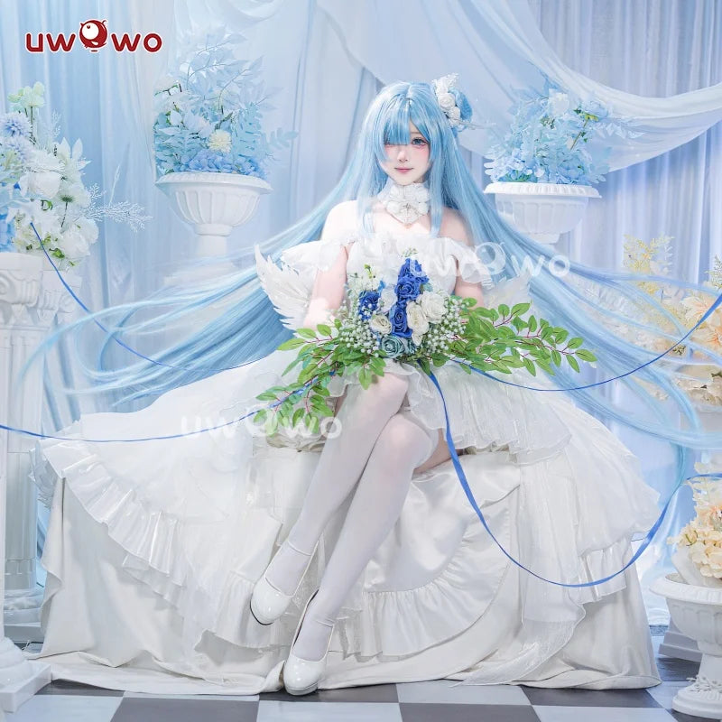 PRE SALE UWOWO Janus Cosplay Game Azurr Lanee Janus Oath Wedding Dress Bride Cosplay Costume Halloween Costume