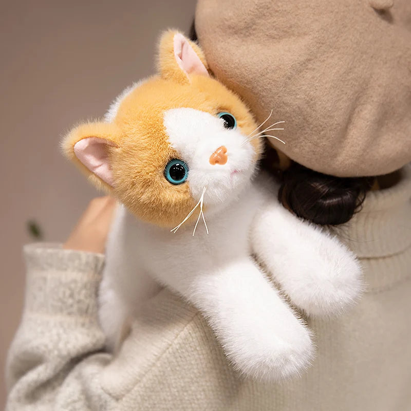 40/50cm British Shorthair Ragdoll Cat Plushies Soft Doll Lifelike Pet Calico Cat Adorable Birthday Gift For Girl Boy