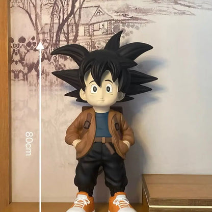Dragon Ball Anime Figurine 80CM Action Figure Large Garage Kit Cartoon Wukong GK Resin Model Children's Toys Collection Gift
