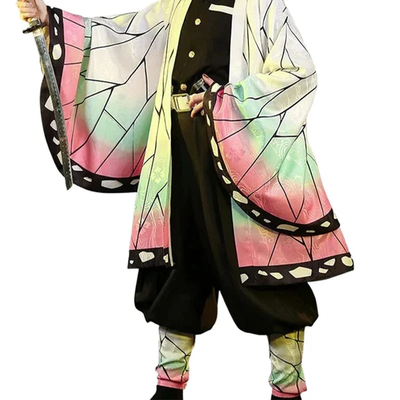 Shinobu Cosplay Costume Anime DokiDoki-SR Women Uniform Shinobu Cosplay Haori Women Halloween Costume