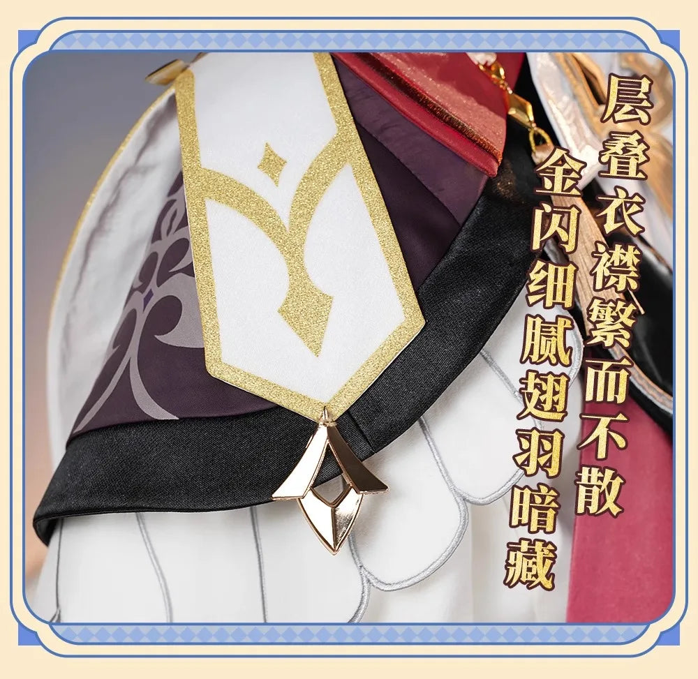 Genshin Impact Dahlia Cosplay Costume Wig New Skins Uniform Hat Goth Vampire Heterochromia Boy Mondstadt Halloween for Women Men