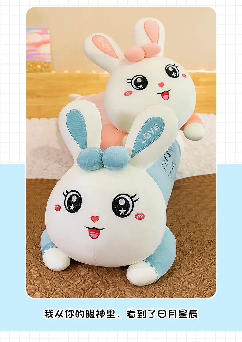 New 70-110cm Cute Rabbit Girlfriend Pillow Plush Toys Stuffed Pause Office Nap Sleep Pillow Cushion Gift Doll for Kids Girls