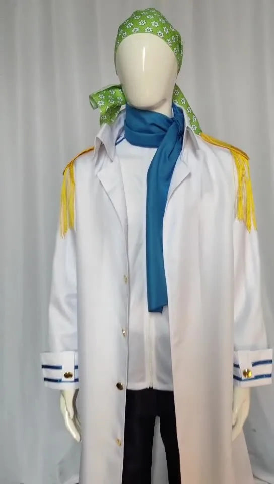 One Piece Koby Cosplay Costume Adult Polyester Uniform