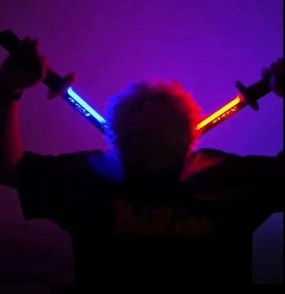 Party Glowing Atmosphere Light Props Christmas Gifts Star Sparks Battle Blade Rechargeable Type-C Various Changes In Lighting