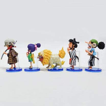 Hot 10Pcs/set One Piece Anime Figure Luffy Sanji Nami Zoro Chopper Frank Robin PVC Action Figure Model Children Dolls Gift Toys