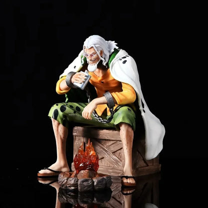 15cm Anime One Piece Silvers Rayleigh Action Figures Pvc Model Statue Room Collection Decoration Ornament Toys Birthday Gifs