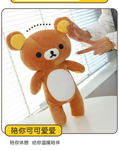 35/45/75cm Big Size Rilakkuma Kawaii Anime Plush Stuffed Doll Room Decorated Plushies Pajamas Bear Pillow Ornaments Holiday Gift