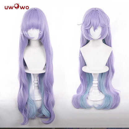 UWOWO Cantarella Wig Game Wuthering Waves WuWa Cantarella Jellyfish Cosplay Wig Long Hair Purple Hair