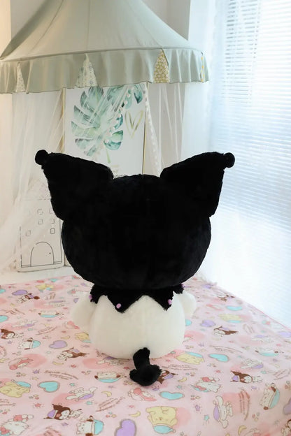Big Size Sanrio Kuromi Series Plush Toys Kawaii Kuromi Stuffed Dolls Bedside Pillow Bay Window Large Cushion Gift For Kids