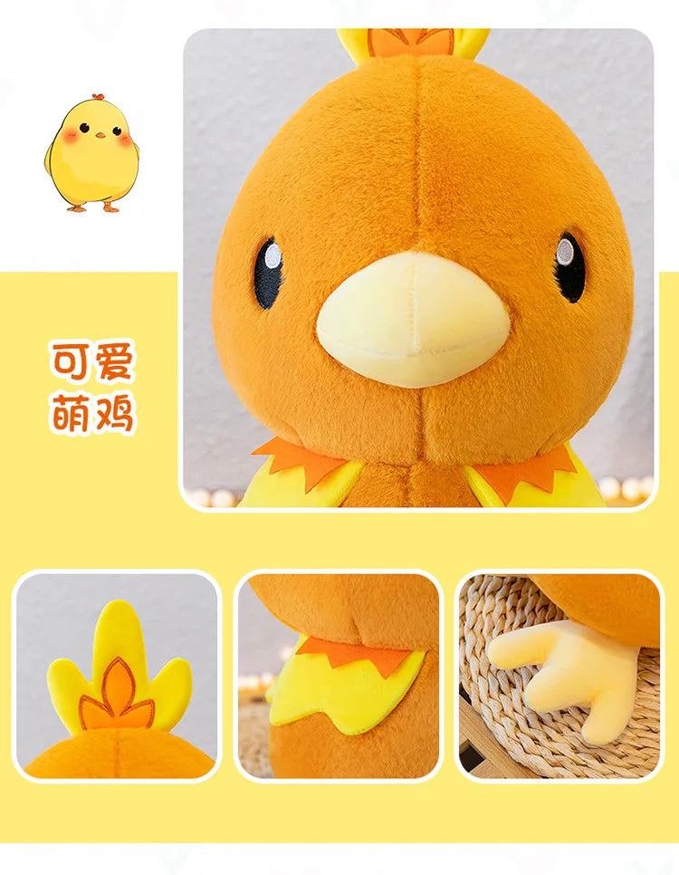 45/60/80CM Big Size Pokemon Torchic Plushies Cartoon Anime Plush Pillow Soft Doll Kawaii Stuffed Plushie Ornament Children Gift