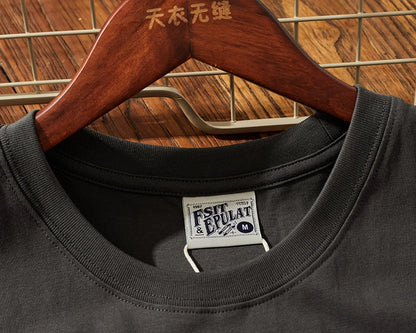 Summer New American Retro Sleeveless O-neck Soild Color T-shirt Men's Fashion 100% Cotton Washed Old Casual Sports Vest Tops