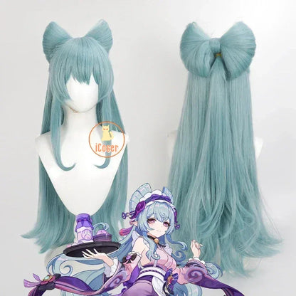 iCoser Genshin Impact Yumemizuki Mizuki Cosplay Costume Wig Dress Headwear Tail Natlan Halloween Party for Women Girls Cos Props