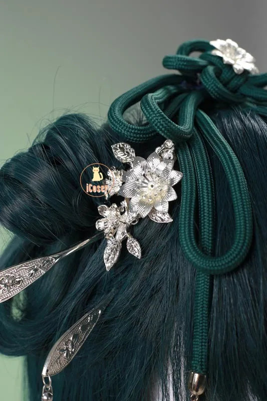 Anime The Apothecary Diaries Maomao Cosplay Costume La Clan Princess Green Dress Earrings Halloween Party for Women Girls iCoser