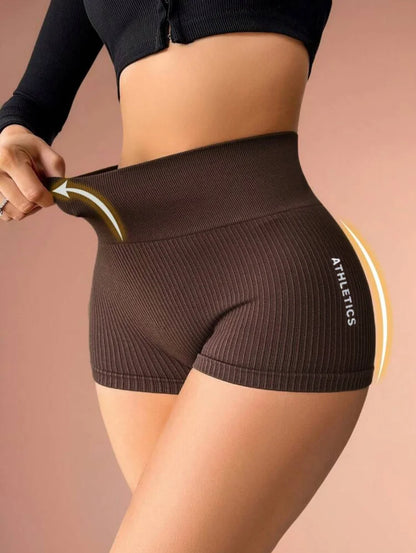 High Waisted Women’s Quick Drying Yoga Shorts with Abdominal Compression and Peach Butt Lift for Exercise Running