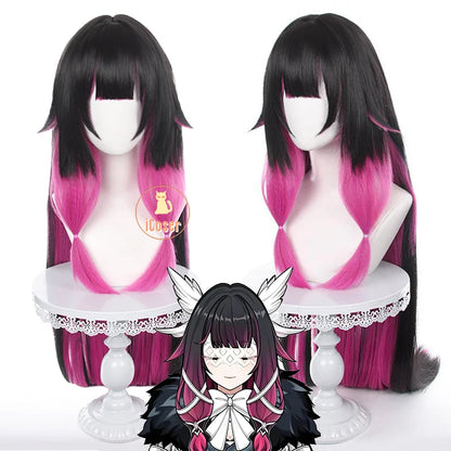 Genshin Impact Columbina Cosplay Costume Wig The Damselette Dress Uniform Eleven Fatui Harbingers Halloween Party for Women Girl