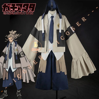 Anime Gachiakuta Tamsy Caines Cosplay Costume Wig Uniform Jacket Halloween Party for Women Men Festival Role Play Outfit Props