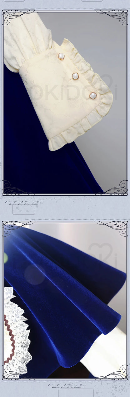 Souseiseki Cosplay Costume Anime Rozen Maiden Cosplay DokiDoki Women Cute Blue Dress Christmas Costume Souseiseki Cosplay