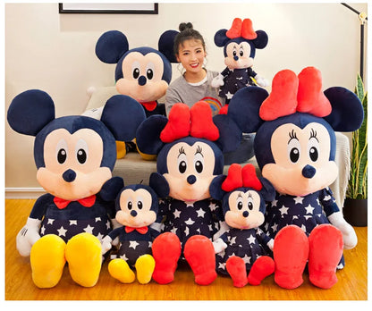 Disney 95cm Plush Star Mickey Minnie Toy Large Couple Mickey Mouse Pillow Kids Stuffed Doll Birthday Xmas Gift for Children