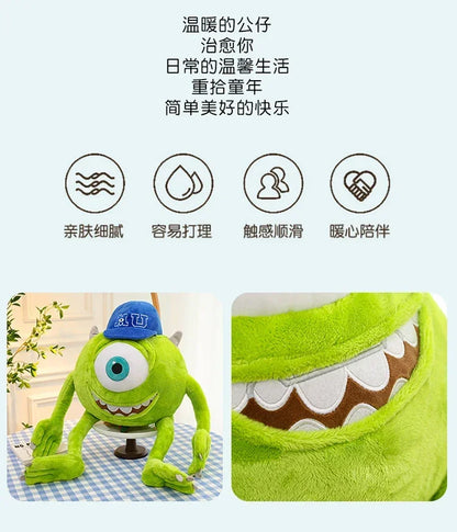 80cm Big Size Disney Mike Wazowsky Monsters University Monsters, Inc. Plushies Pillow Doll Stuffed Animal Cartoon Anime Toy Gift
