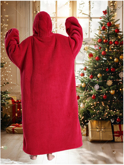 Women Hoodies Autumn Winter Extra Long Oversized Loungewear Clothes Couple Hoody Pajamas Warm Blanket Hoodie Plush Men Homewear