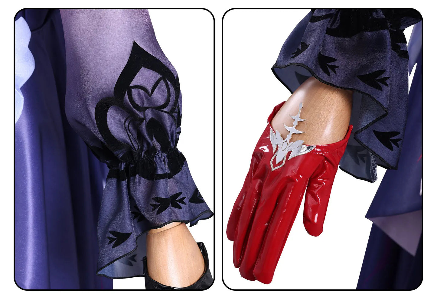 Honkai Star Rail Hysilens Cosplay Costume Wig Dress Headwear Earrings Rings Halloween Party for Women Girls Carnival Role Play