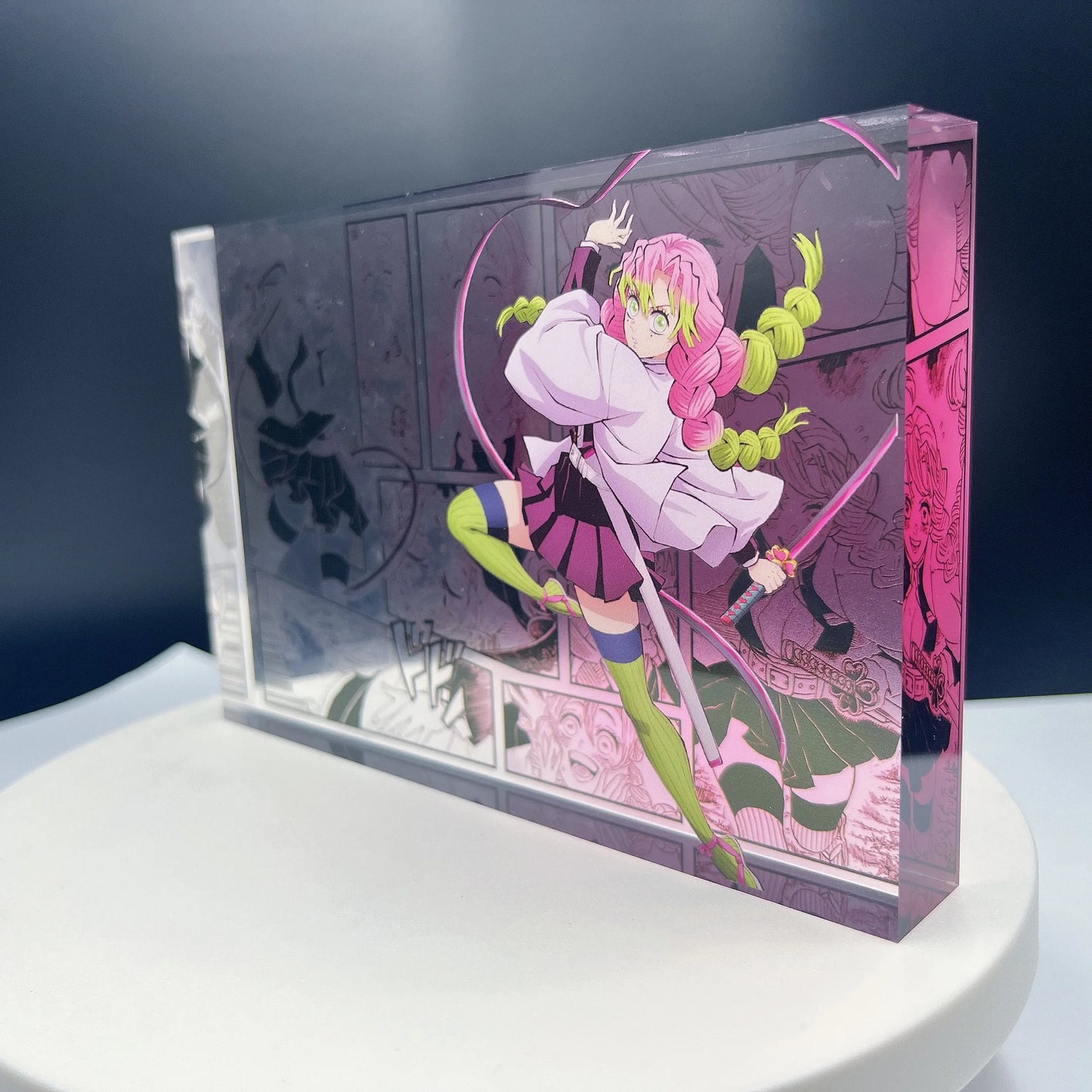 New Demon Slayer Creative High-value Bar Chi Tokitou Muichirou Acrylic Brick Computer Desktop Ornaments Anime Peripheral Gifts