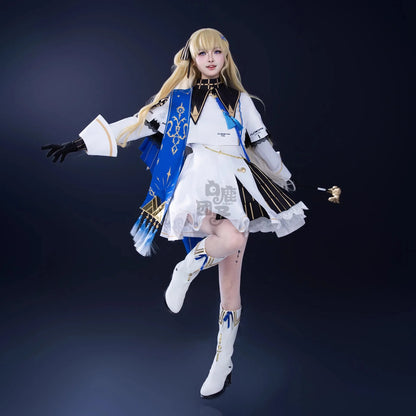 Wuthering Waves Phoebe Cosplay Costume Wig Dress Hat Headwear Sticker Stocking Rinascita Halloween Party Women Girls Prop iCoser