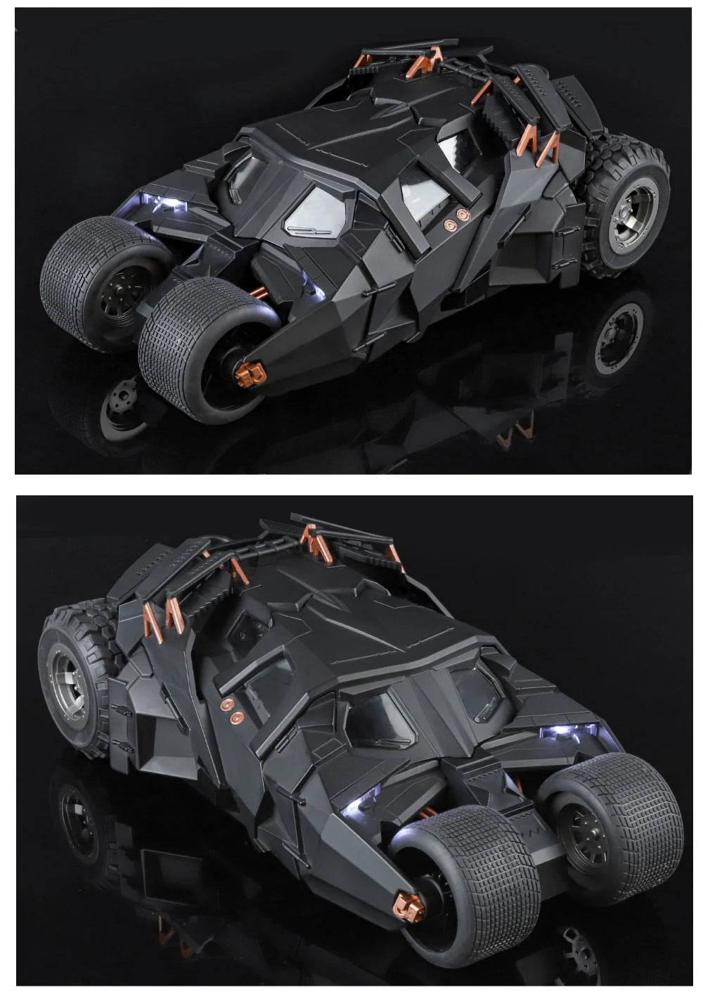 1:18 Batmobile Tumbler Alloy Metal Car Diecast Toy Vehicle Car Model Sound & Light Slide Spray Truck Toys For Kids  Gift Birthda