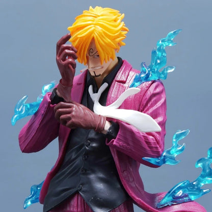 24cm Anime ONE PIECE Sanji PVC Action Figure Statue Desktop Ornament Model Toy Gift