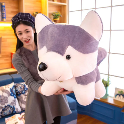 25cm Kawaii Husky Stuffed Animals Dog Plush Toy Wolf Soft Cartoon Plush Lovely Children Kids Doll Fluffy Birthday Gift Child Toy