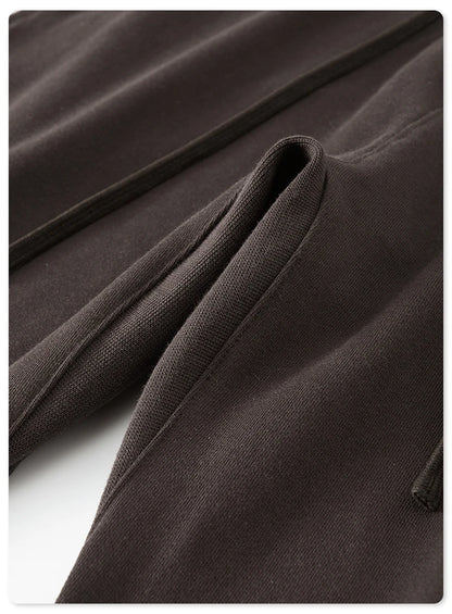 ZODF New 2025 Autumn Men's 445GSM Sweatpants Unisex High Street Soft Knitted Straight Pants Brand Streetwears Tracksuits HY0382