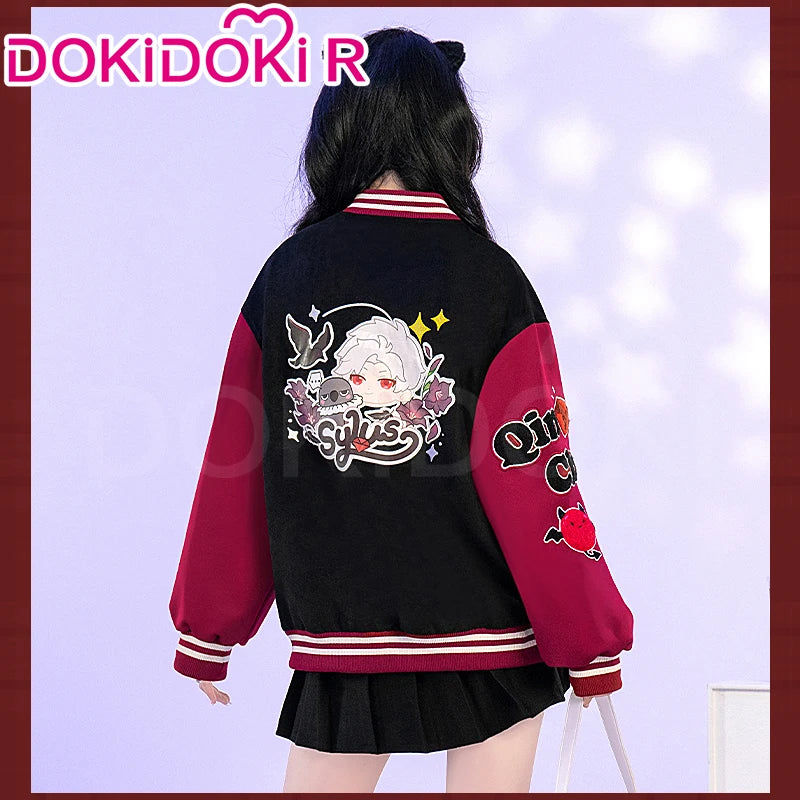 Sylus Doujin Cosplay Costume Game Love and Deepspace DokiDoki-R Men Women Daily Baseball Jacket Sylus Cosplay Coat