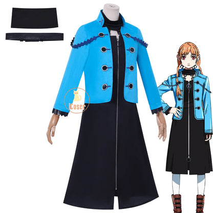 Anime Movie Virgin Punk Kanpi Ubu Cosplay Costume Uniform Jacket Dress Headwear Halloween Party for Women Girls Carnival Props