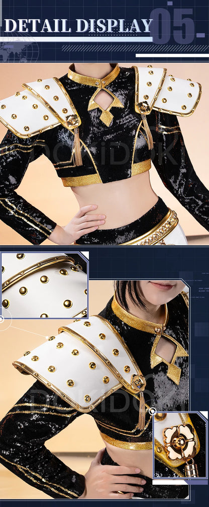 【Last Batch】IN STOCK Rumii Miraa Zoeyy Cosplay Costume【S-3XL】DokiDoki-SR Women Golden Costume Rumii Cosplay Suit Plus Size