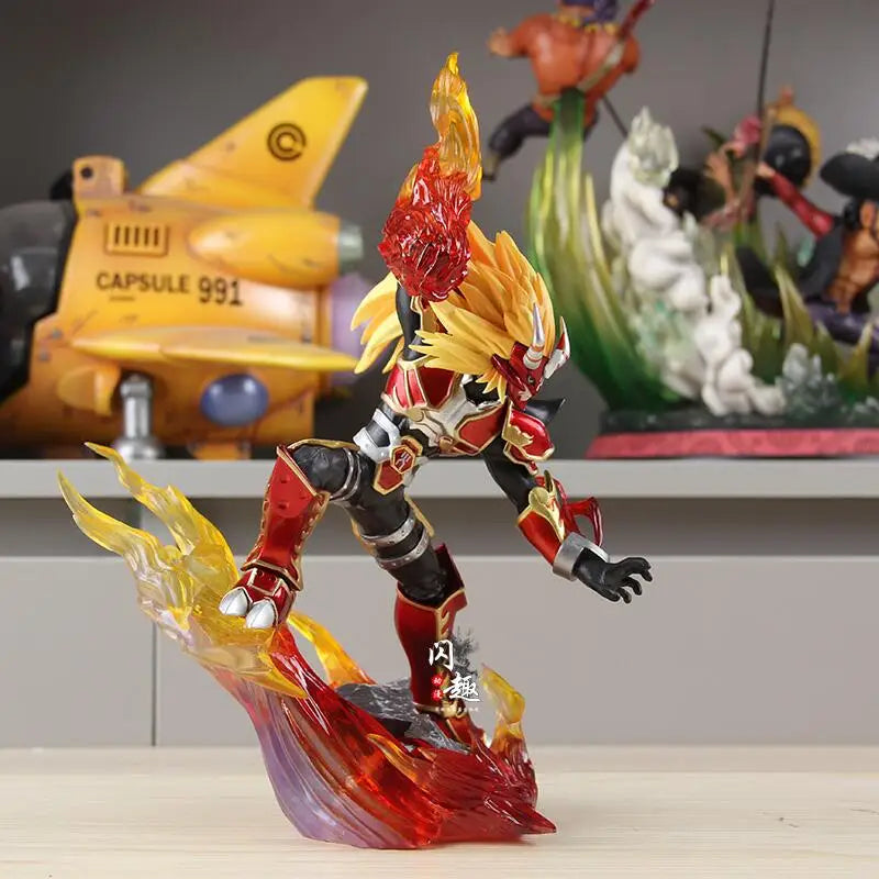 Hot 26cm/10.24in Anime Digimon Adventure Figure Agnimon Action Figures Pvc Statue Desktop Ornamen Collection Model Toys Gifts