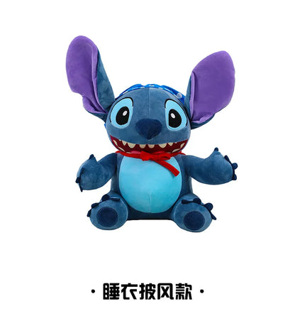 Plush Toy Stitch Cartoon with Cape Cute Plush Doll for Kids Birthday Christmas Gift Stuffed Animal Prize for Claw Machine Party