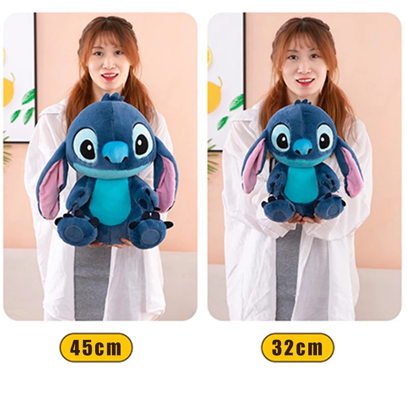 30/60cm Disney Lilo and Stitch Plush Toys Standing Posture Kawaii Pixar Anime Plushie Stich Dolls Soft Stuffed Gift for Children