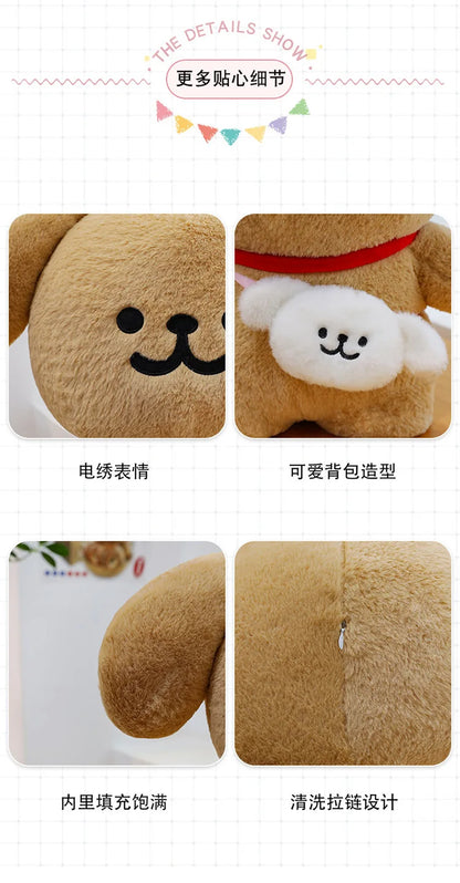 45/70cm Big Size Maltese Backpack Cartoon Anime Plush Stuffed Doll Kawaii Room Decoration Plushies Pillow Ornament Children Gift