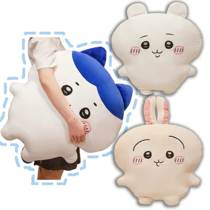 Very Soft Chiikawa Hachiware Usagi Back Cushion Big Size Cuddly Pillow Cartoon Stuffed Anime Sofa Bed Cushion Home Decor Gifts