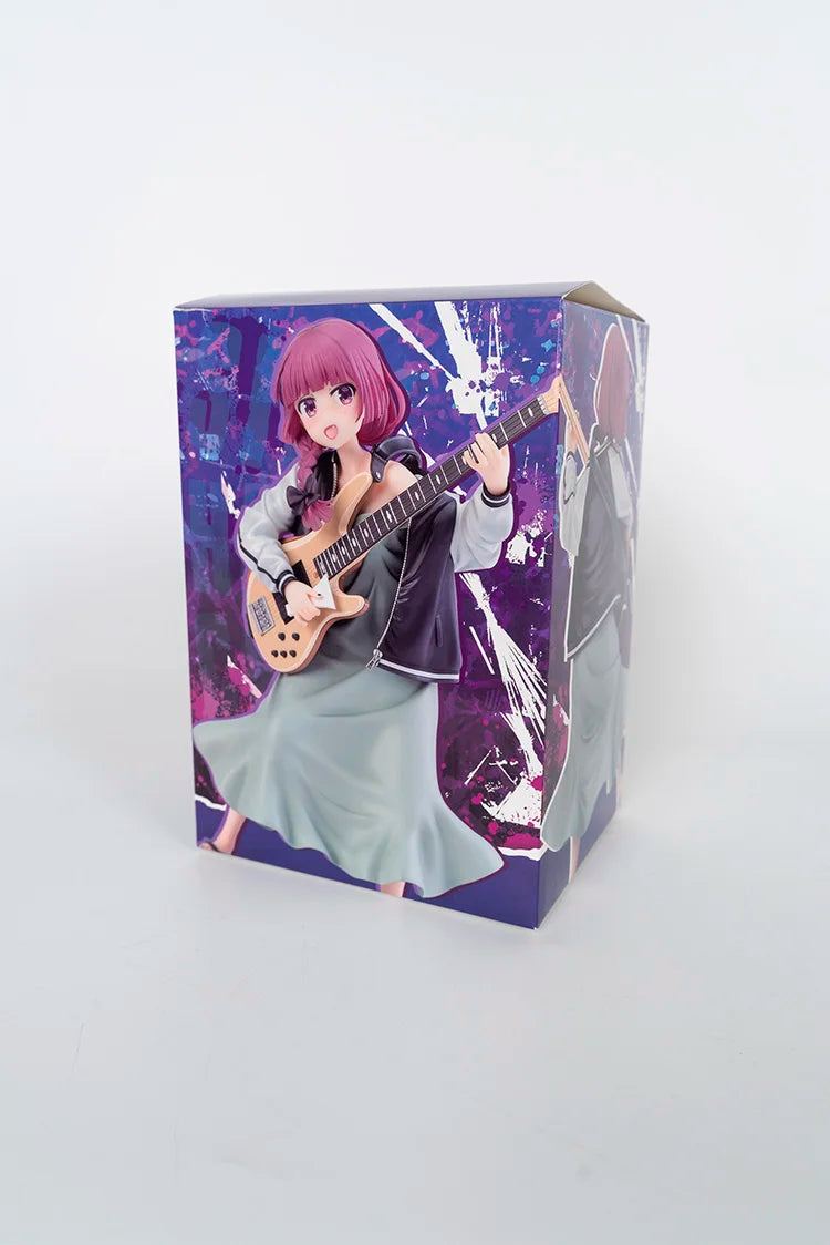 In Stock Kikuri Hiroi Anime Figure BOCCHI THE ROCK! Bassist Kikuri Hiroi Figure 3 Faces PVC Statue Collection Model OrnamentGift