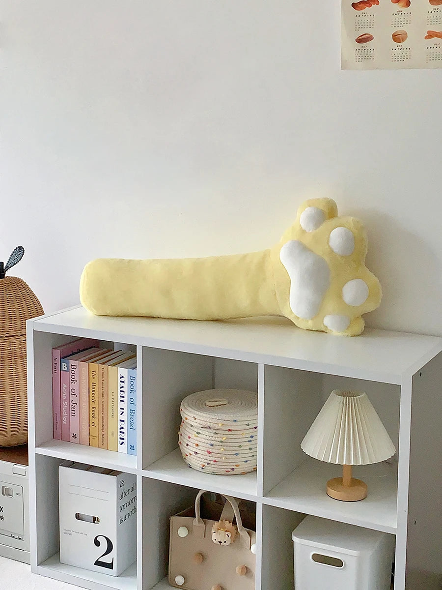 Comfortable Cat Paw Throw Pillow Very Soft Pink White Black Paw Long Cushion Leg Cushion Home Decor Xmas Gifts Child Washable