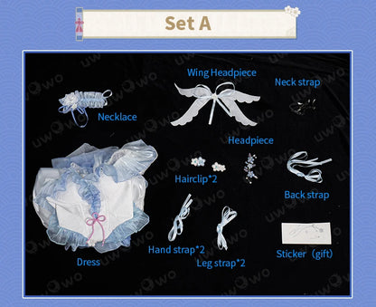 PRE SALE UWOWO Ayaka Cosplay Game Genshin Impact Fanart Ayaka Frost Waltz Cosplay Costume Halloween Costume