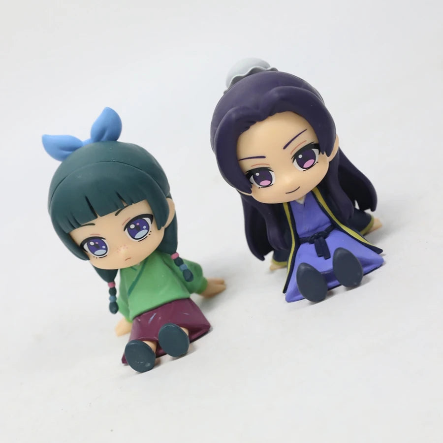 1/5PCS 9cm Kusuriya no Hitorigoto Anime Figure Q Version Maomao Action Figure Kawaii Jinshi Figurine PVC Collection Model Toys