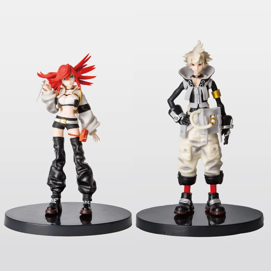 21cm/8.27in GACHIAKUTA Anime Figure GACHI AKUTA Rudo/Riyo Action Figure Enjin/Zanka Figurine PVC Adult Collection Model Doll Toy