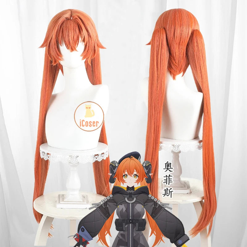 Zenless Zone Zero Orphie Cosplay Costume Wig Uniform Hat Headwear Outfit Obol Squad Halloween Party Women Girls Carnival iCoser