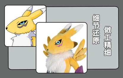 80CM Big Size Pokémon Renamon Plushies Cartoon Anime Stuffed Pillow Comfortable Soft Doll Cushion Children Toy Peluche Gift